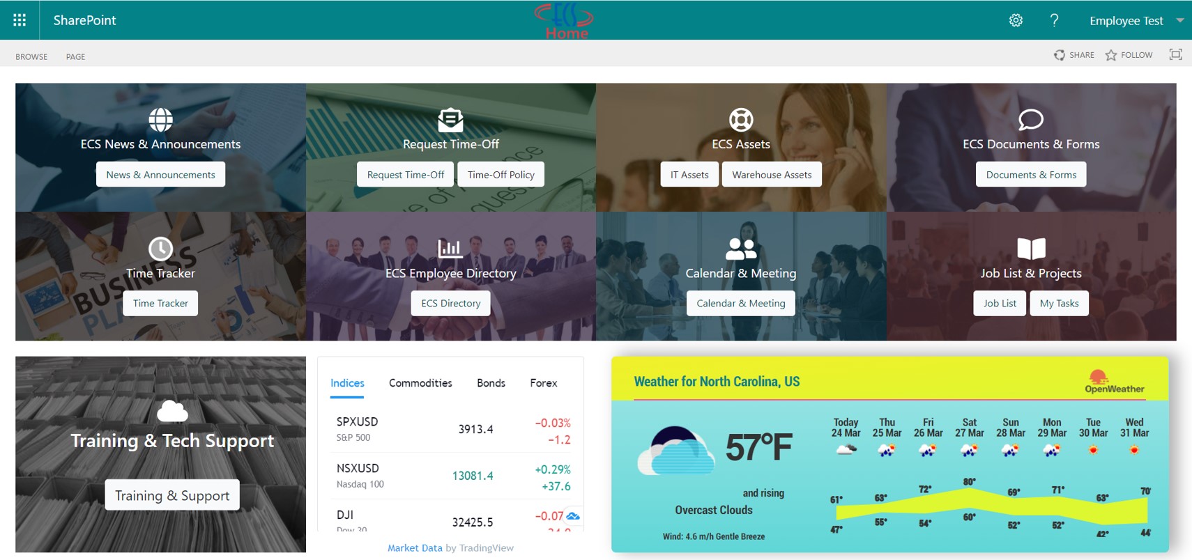 ECS SharePoint Portal